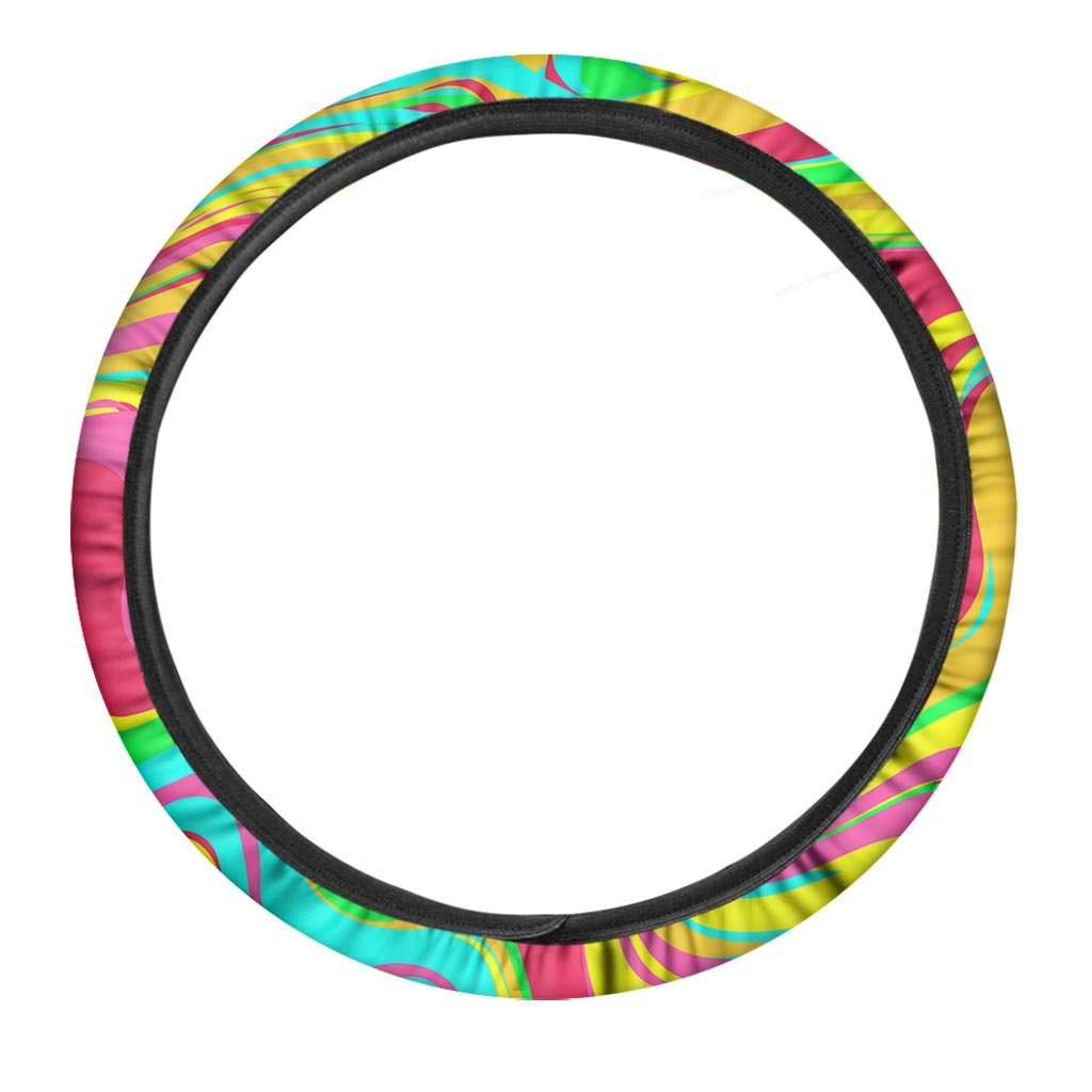 Abstract Paint Steering Wheel Cover-grizzshop