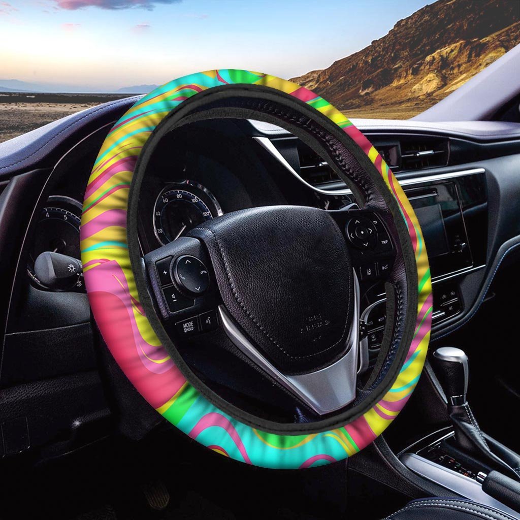 Abstract Paint Steering Wheel Cover-grizzshop