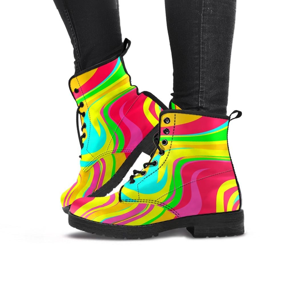 Abstract Paint Women's Boots-grizzshop