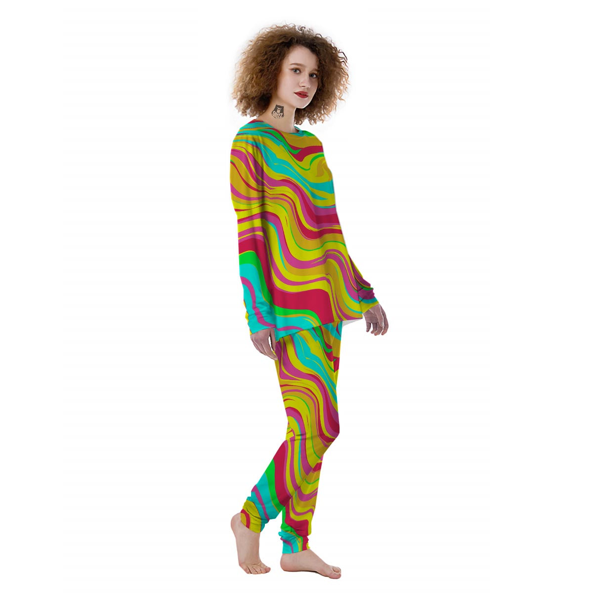 Abstract Paint Women's Pajamas-grizzshop