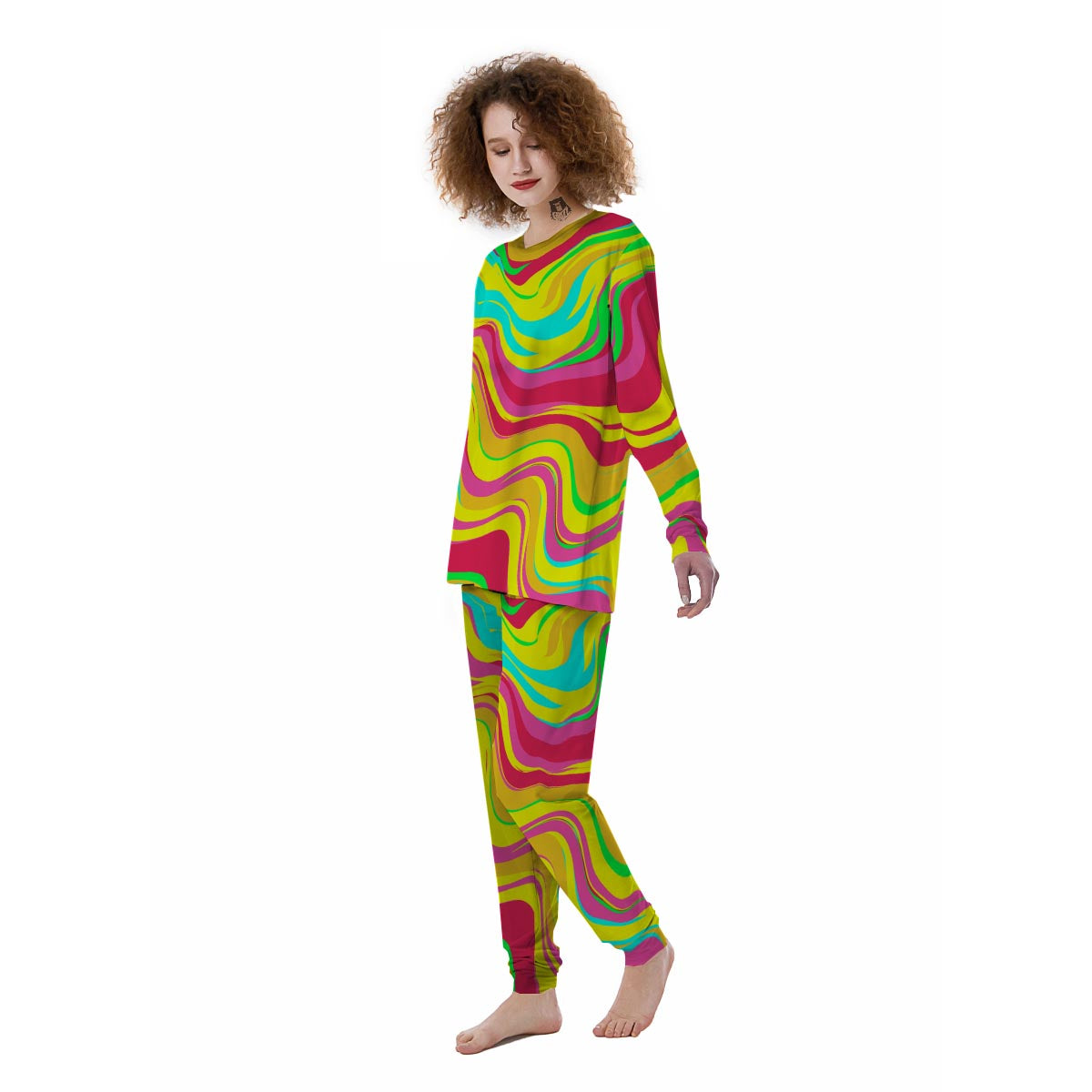 Abstract Paint Women's Pajamas-grizzshop