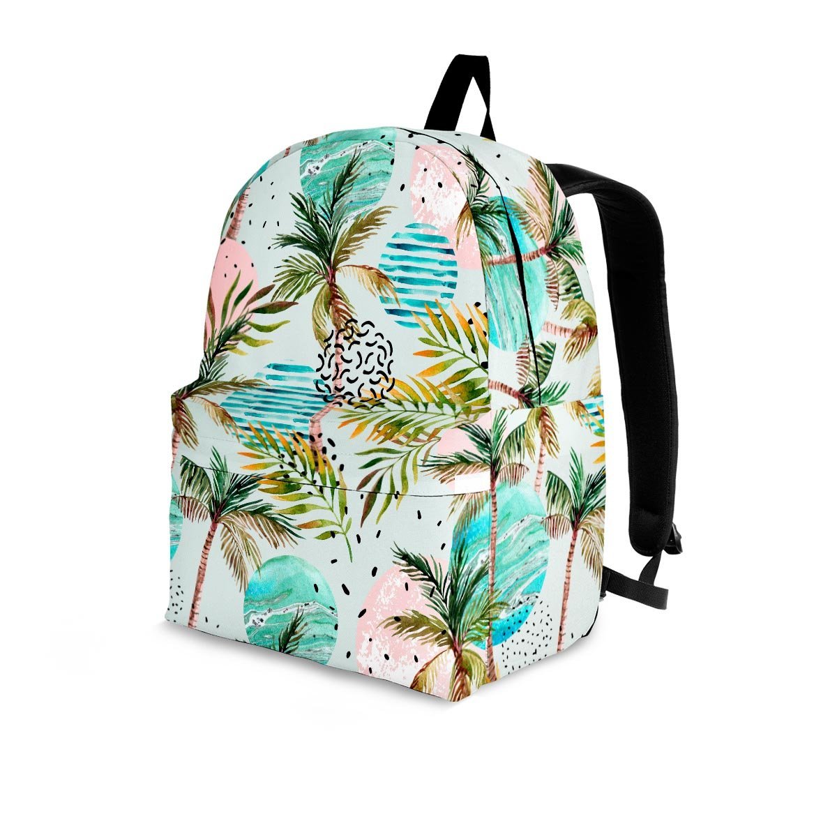 Abstract Palm Tree Hawaiian Print Backpack-grizzshop