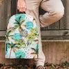 Abstract Palm Tree Hawaiian Print Backpack-grizzshop