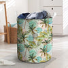 Abstract Palm Tree Hawaiian Print Laundry Basket-grizzshop