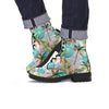 Abstract Palm Tree Hawaiian Print Men's Boots-grizzshop