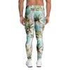 Abstract Palm Tree Hawaiian Print Men's Leggings-grizzshop