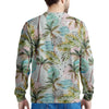 Abstract Palm Tree Hawaiian Print Men's Sweatshirt-grizzshop