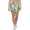 Abstract Palm Tree Hawaiian Print Mini Skirt-grizzshop