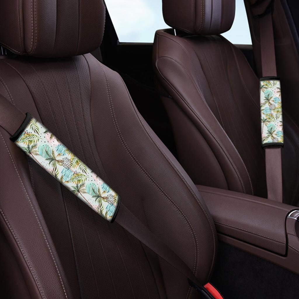 Abstract Palm Tree Hawaiian Print Seat Belt Cover-grizzshop