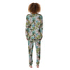 Abstract Palm Tree Hawaiian Print Women's Pajamas-grizzshop