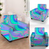 Abstract Pastel Holographic Armchair Cover-grizzshop