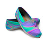 Abstract Pastel Holographic Canvas Shoes-grizzshop