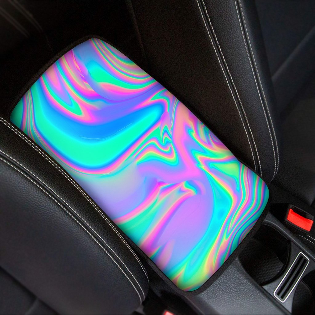 Abstract Pastel Holographic Car Console Cover-grizzshop