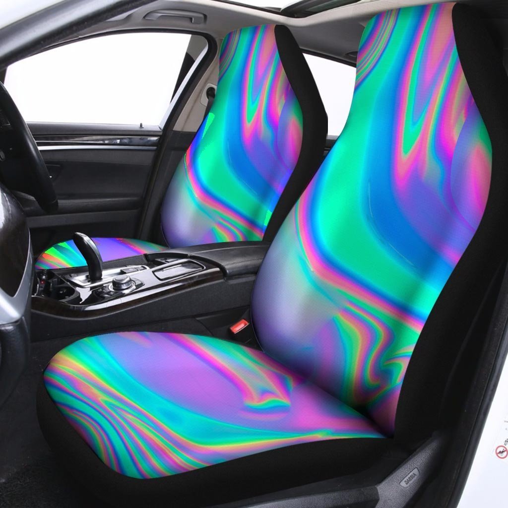 Abstract Pastel Holographic Car Seat Covers-grizzshop