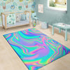 Abstract Pastel Holographic Floor Mat-grizzshop