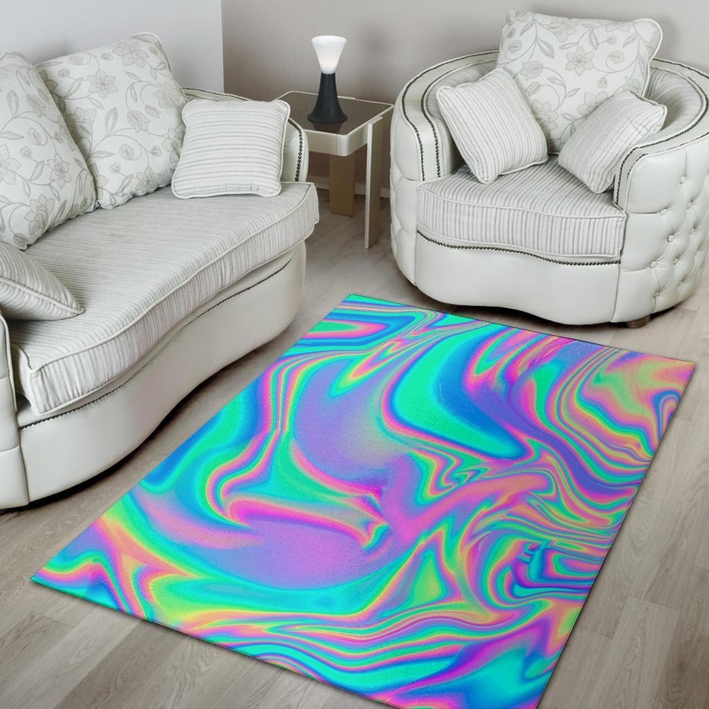 Abstract Pastel Holographic Floor Mat-grizzshop