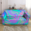 Abstract Pastel Holographic Loveseat Cover-grizzshop