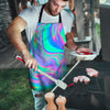 Abstract Pastel Holographic Men's Apron-grizzshop