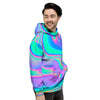 Abstract Pastel Holographic Men's Hoodie-grizzshop