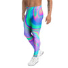 Abstract Pastel Holographic Men's Leggings-grizzshop