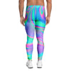 Abstract Pastel Holographic Men's Leggings-grizzshop