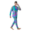 Abstract Pastel Holographic Men's Pajamas-grizzshop