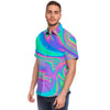 Abstract Pastel Holographic Men's Short Sleeve Shirt-grizzshop