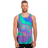 Abstract Pastel Holographic Men's Tank Tops-grizzshop