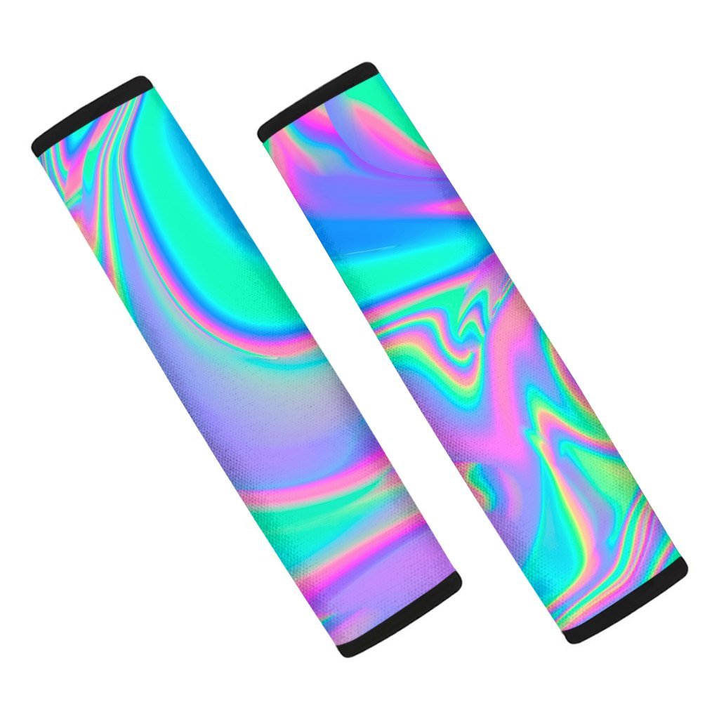 Abstract Pastel Holographic Seat Belt Cover-grizzshop