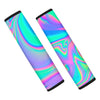 Abstract Pastel Holographic Seat Belt Cover-grizzshop