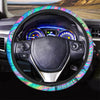 Abstract Pastel Holographic Steering Wheel Cover-grizzshop