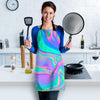 Abstract Pastel Holographic Women's Apron-grizzshop