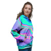 Abstract Pastel Holographic Women's Hoodie-grizzshop