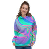 Abstract Pastel Holographic Women's Hoodie-grizzshop