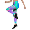 Abstract Pastel Holographic Women's Leggings-grizzshop