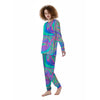 Abstract Pastel Holographic Women's Pajamas-grizzshop