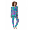 Abstract Pastel Holographic Women's Pajamas-grizzshop