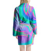 Abstract Pastel Holographic Women's Robe-grizzshop