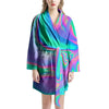 Abstract Pastel Holographic Women's Robe-grizzshop