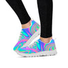 Abstract Pastel Holographic Women's Sneakers-grizzshop