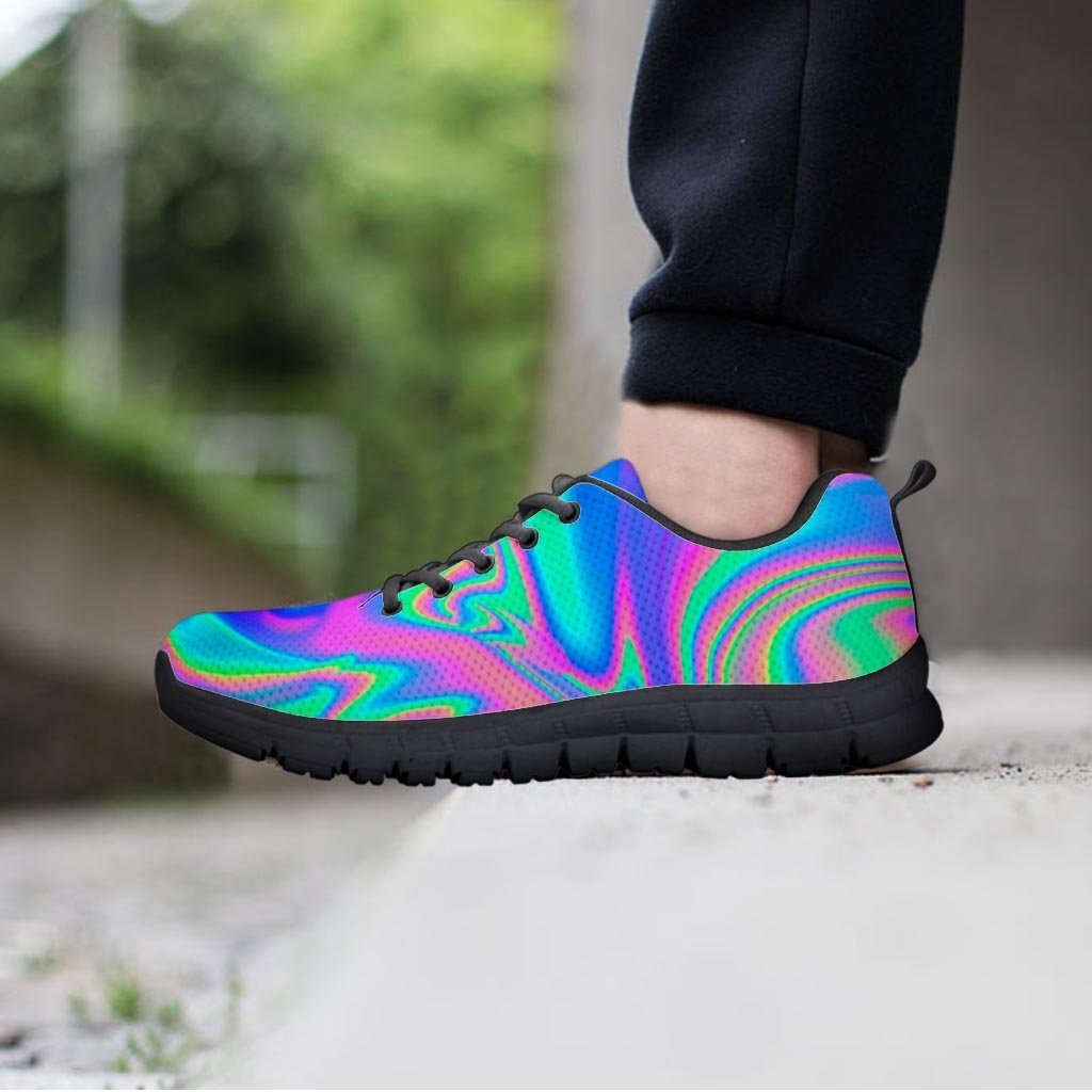 Abstract Pastel Holographic Women's Sneakers-grizzshop