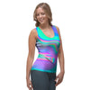 Abstract Pastel Holographic Women's Tank Top-grizzshop