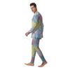 Abstract Pastel Texture Marble Print Men's Pajamas-grizzshop