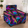 Abstract Psychedelic Armchair Cover-grizzshop