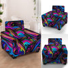 Abstract Psychedelic Armchair Cover-grizzshop