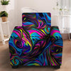 Abstract Psychedelic Armchair Cover-grizzshop