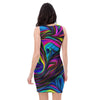 Abstract Psychedelic Bodycon Dress-grizzshop