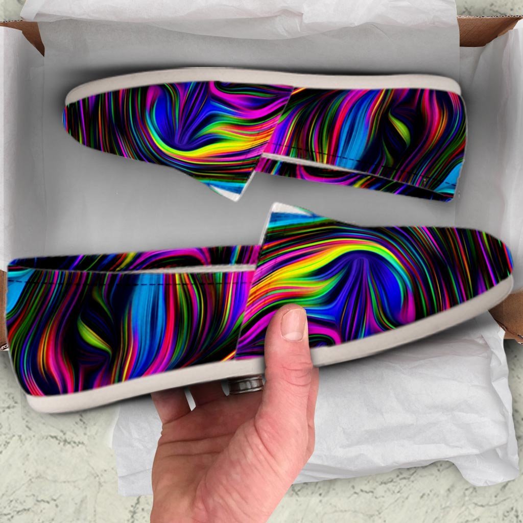 Abstract Psychedelic Canvas Shoes-grizzshop