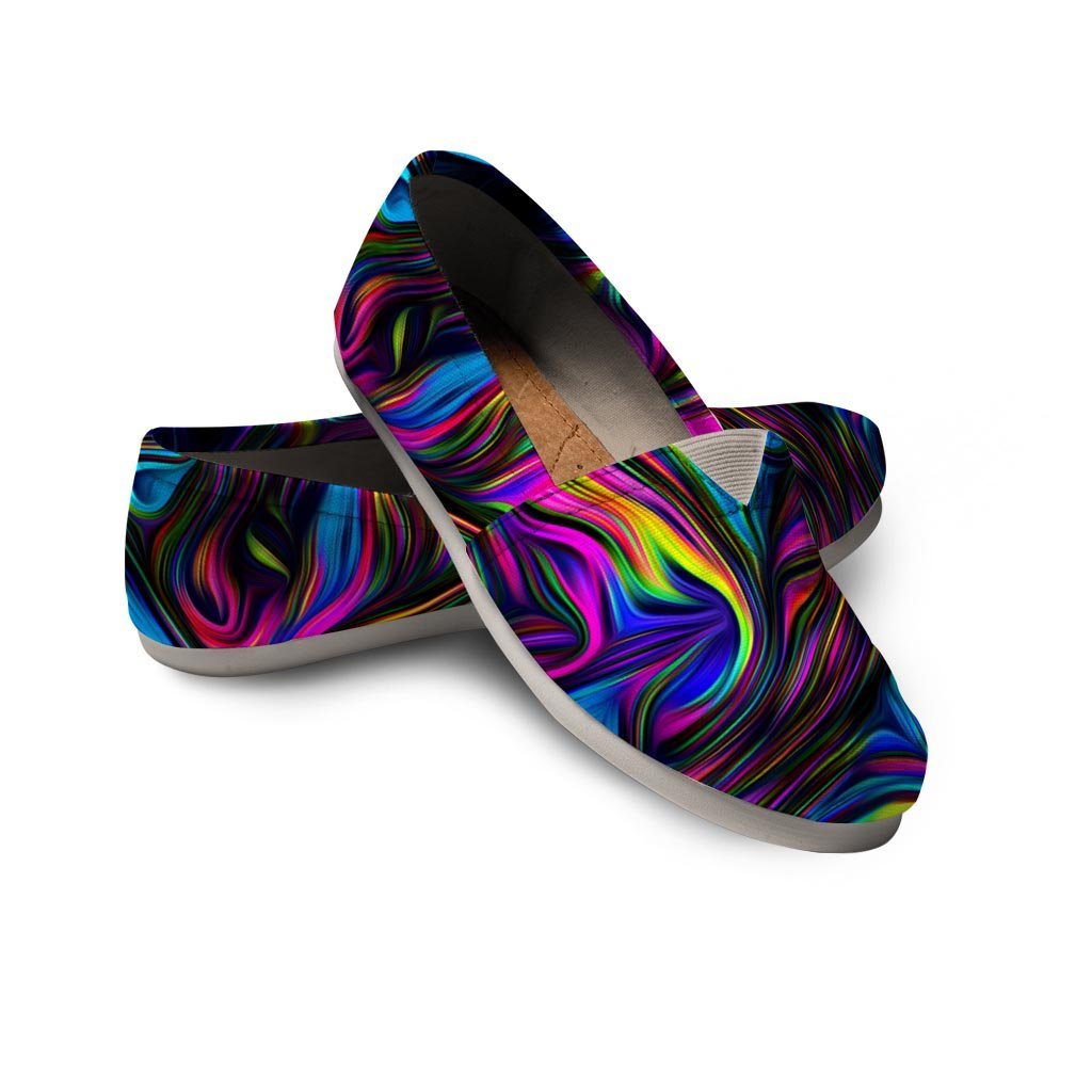 Abstract Psychedelic Canvas Shoes-grizzshop