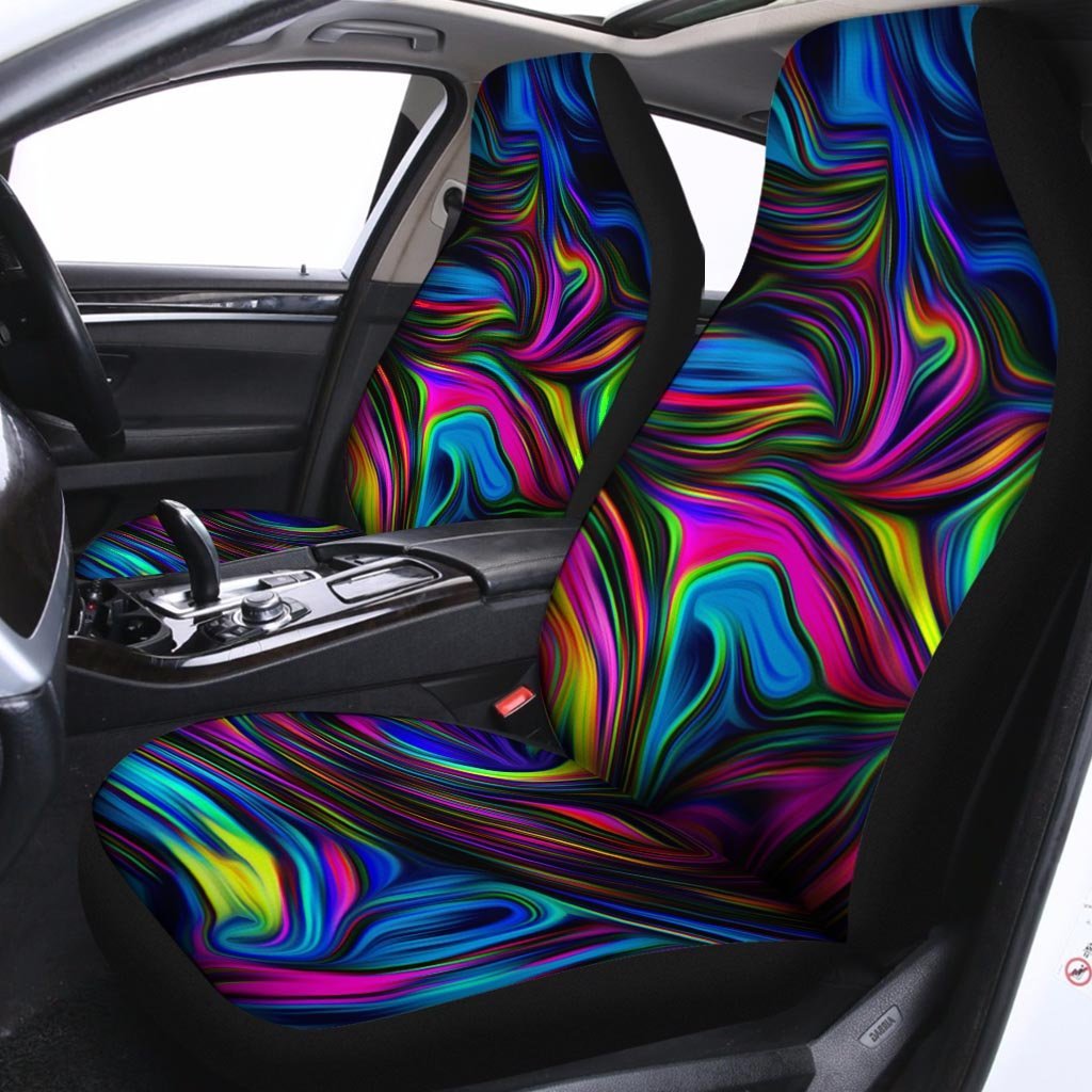 Abstract Psychedelic Car Seat Covers-grizzshop